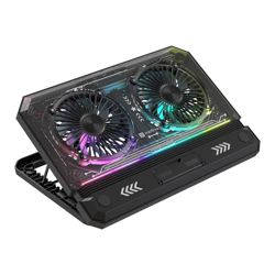 Portronics My Buddy Air 5 Laptop Cooling Pad with Dual Cooling Fans, H