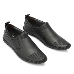 VOBLAND Men's Shoes Synthetic Leather Slip On Moccasins Casual Loafers