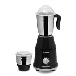 Lifelong Black 2 Pieces Motor Juicer Mixer Grinder 500 W
