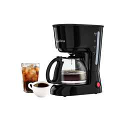 LIFELONG BLACK 600W DRIP COFFEE MAKER WITH WATER LEVEL INDICATOR & BOR