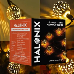 Halonix Decorer Glowly Globe 15 Bright Led String Light | Diwali Light