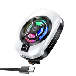 Elfora Gaming Mobile Cooler | Phone Cooling Fan with RGB Lights and Di