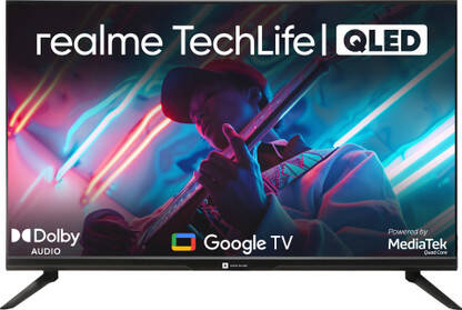 realme TechLife CineSonic 80 cm (32 Inch) QLED HD Ready Smart Google T