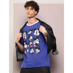 MICKEY MOUSE PRINT OVERSIZE PURE COTTON T-SHIRT