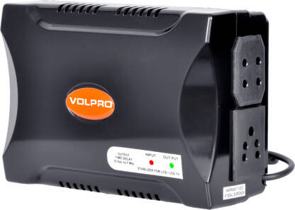 VOLPRO LED / LCD / SMART TV UPTO 55'INCH Voltage Stablizer MV-02(Black