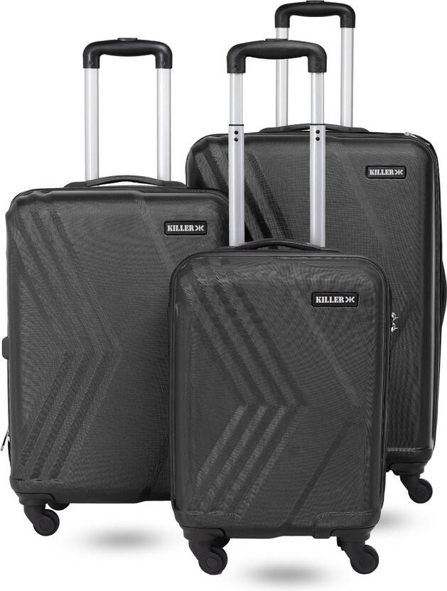 KILLER Hard Body Set of 3 Luggage 4 Wheels - Arrow- Combo Set (28