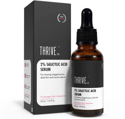 ThriveCo 2% Salicylic Acid Serum for Acne Control, Clogged Pores, Dead