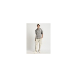 Men Slim Fit Checked Button-Down Collar Shirt