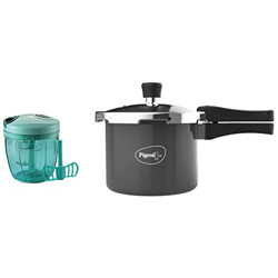 Pigeon Hard Anodised Pressure Cooker Outer Lid with Induction Base 3 L