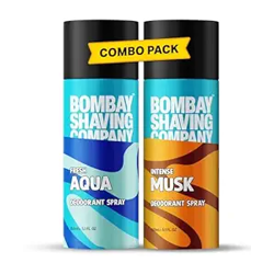 BOMBAY SHAVING COMPANY DEODORANT COMBO - AQUA & MUSK - 150ML X 2 |DEOD