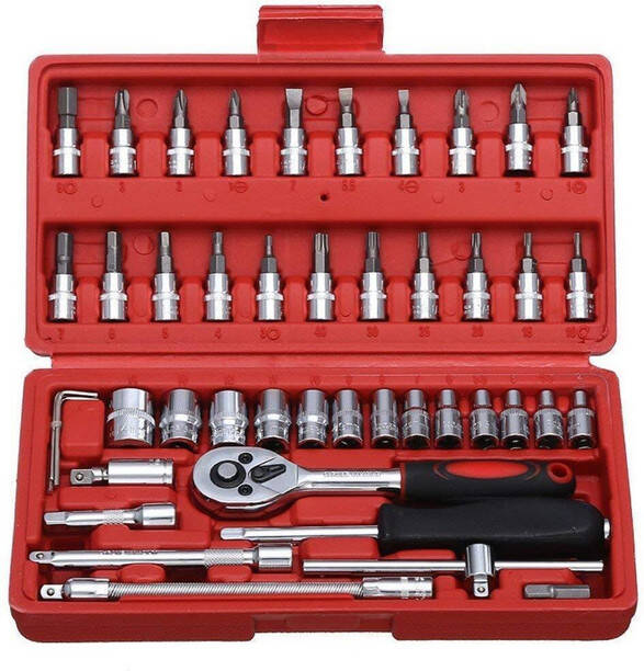 Tool Ratchet Wrench Kit Socket Set (Pack of 46) @264