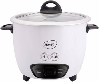 Pigeon joy (with ss lid) - 1.8 l (single pot) Electric Rice Cooker wit