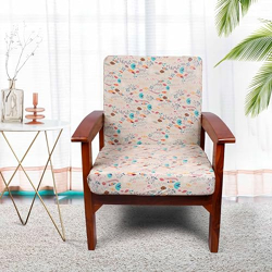 BRICK HOME Stretchable/Spandex Printed Sofa Slip Cover, Pack of 2(Suit