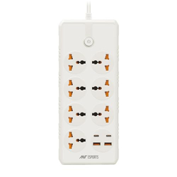 Ant Esports PS722 Power Strips with 7 Universal Socket and 2USB-A & 2T