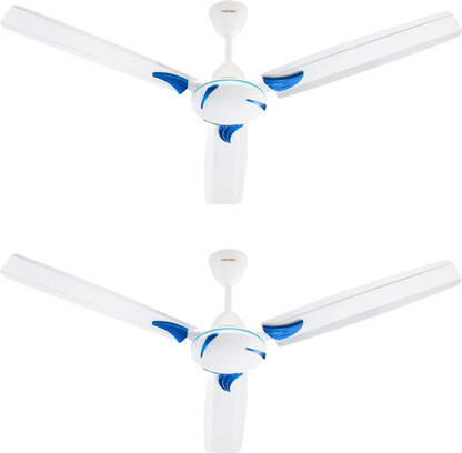 Candes Lynx 3 Star 1200 mm 3 Blade Ceiling Fan(Anti Dust | White, Blue