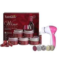 NutriGlow Instant Glow Beauty Wine Facial kit with Goodness Of Red Gra