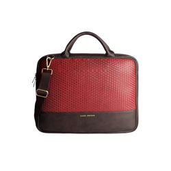 Gauge Machine 15 Brown Woven Laptop Bag with Detachable Strap (GMLPB0