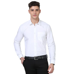 Scott International Shirt for Men, Solid Full Sleeves Shirt, Wrinkle F