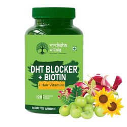 VRUKSHA VITALS DHT BLOCKER WITH BIOTIN - 120 TABLETS - STINGING NETTLE
