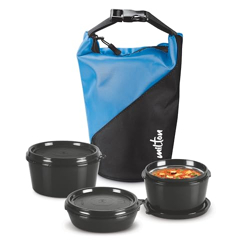 MILTON Micro Meal Lunch Box (3 Microwave Safe Inner Steel Containers,1