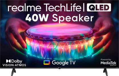 realme TechLife CineSonic Q 139 cm (55 inch) QLED Ultra HD (4K) Smart
