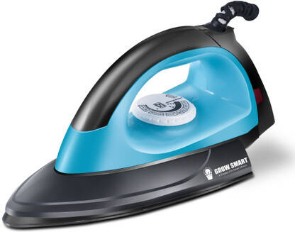 Growsmart Light Weight Non-Stick Coated Sole Plate 1100 W Dry Iron(Blu