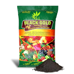 SJ Organics Vermicompost For Plants - 20 Kg | Odorless Fertilizer Powd