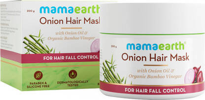 Mamaearth Onion Hair Mask For Dry & Frizzy Hair, Controls Hairfall(200