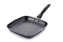 Crystal Eco Series Non Stick Die Cast Iron Square Grill Pan-27cms, Bla