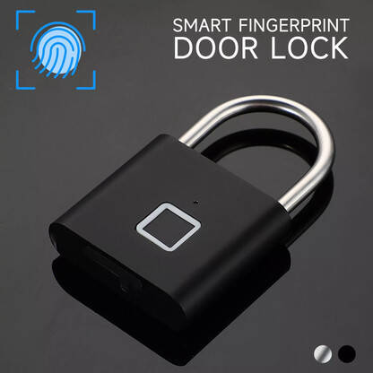 Dizaa Keyless Rechargeable Fingerprint Padlock Rechargeable Keyless An
