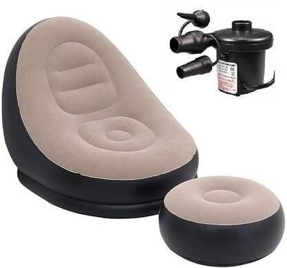 GETZET Polyester 2 Seater Inflatable Sofa(Color - multi color, Knock D