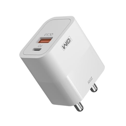 GM G+ 20W Dual-Port Charger - Compact Design with High Power Delivery,