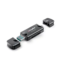 Digitek (DCR-007) USB-A 3.0 & Type C High-Speed Multi-Card Reader Supp