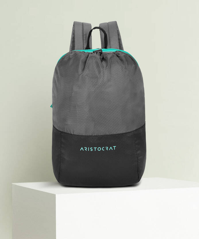 ARISTOCRAT SMALL 15 L LAPTOP BACKPACK DRAW-PACK GREY(GREY)
