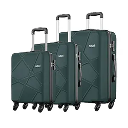 Safari Pentagon Set of 3 (Cabin + Medium + Large) Trolley Bags Hard Ca