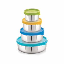 STEELLOCK FLEX STAINLESS STEEL CONTAINERS SIZE DEEP 150ML X 1, 250ML X