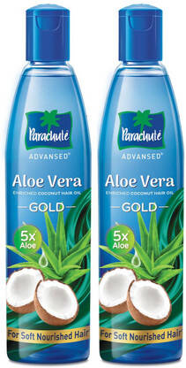 Parachute Advansed Aloe Vera Coconut Hair Oil GOLD, 5X Aloe Vera, Make
