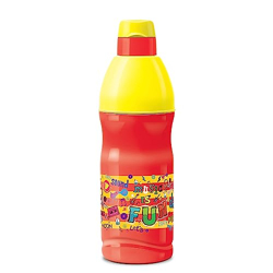 Milton Kool Buddy 600 Plastic Insulated Water Bottle with Straw for Ki