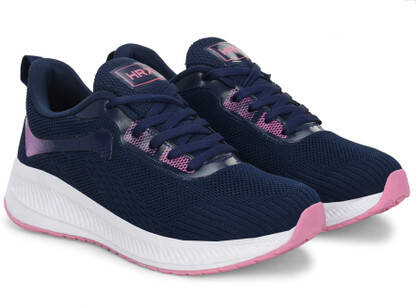 WOMEN LACE UP RUNNING SHOES NAVY BLUE RUNNING SHOES FOR WOMEN(NAVY , 7
