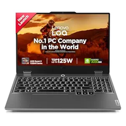Lenovo LOQ 2024, AMD Ryzen 5 7235HS, NVIDIA RTX 3050-6GB, 12GB RAM, 51