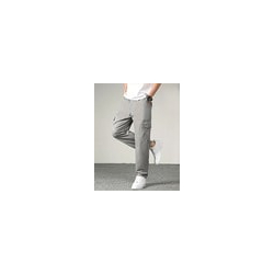Men Relaxed Fit Cargo Pants with Insert Pockets