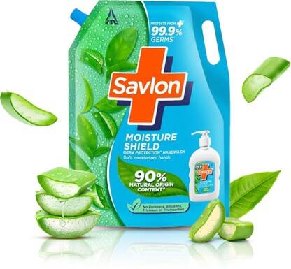 Savlon Moisture Shield Germ Protection Liquid Handwash Refill, Protect