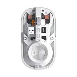 Portronics Toad 8 Transparent Wireless Bluetooth Mouse with Dual Wirel