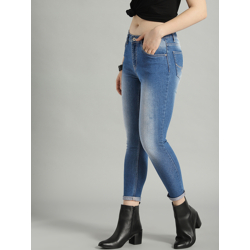 Roadster Women Blue Skinny Fit Mid-Rise Clean Look Stretchable Jeans