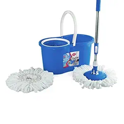 Kleeno by Cello Compacto Spin Mop with 2 Refill | 360 Degree Rotating