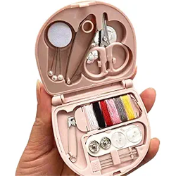 RIANZ Mini Travel Sew Kit Beginner Mini Sewing Box Pocket Folding Sewi