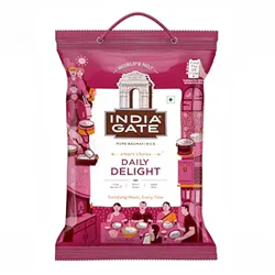 India Gate Daily Delight Pure Basmati Rice 5kg | Raw and Aged Broken R