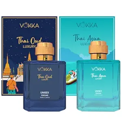 VOKKA THAI OUD & THAI AQUA 200 ML | PACK OF 2 X 100ML UNIQUE UNISEX LU