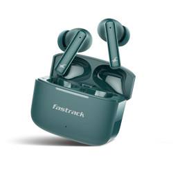Fastrack Fpods FQ100|BT5.4 TWS Earbuds, 50Hrs Playtime, Quad mic ENC f