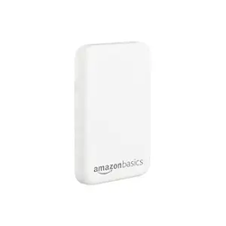 Amazon Basics 5000mAh Li-Polymer Wireless Power Bank | Two-Way Fast Ch